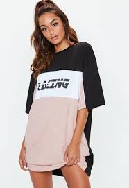 Black Racing Slogan Oversized T Shirt Dress Missguided Oversized T Shirt Dress Shirt Dress Fashion