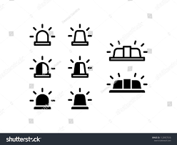 Siren Icon Set Siren Police Emergency Danger Urgency Security Alert Ambulance Rescue Accident Icon Icon Design Siren Illustration Ambulance Design