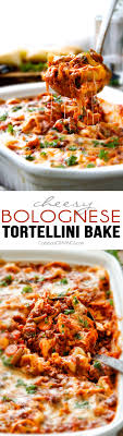 Cheesy Bolognese Tortellini Bake This Is My Family S Favorite Pasta Of All Time They Beg Me To Make It The Sauce Is In Tortellini Bake Recipes Tasty Pasta