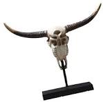 Amazon.com: BESPORTBLE Skull Figurine Retro Funny Creative OX Horn Model Resin Animal Mini Figurines 3D Modern Home Cow Skull Sculpture (Assorted ...