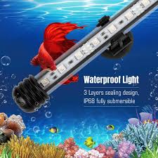 A fun light with bluetooth control from a fantastic company. Buy Ikefe 15 White Blue Submersible Led Aquarium Fish Tank Light With Timer Dimmable Underwater Fish Tank Aquarium Led Lights Fixture For Saltwater Freshwater Fish Plant Grow Coral Reef Decorations