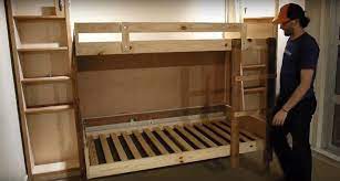 diy murphy bunk bed this is just an awesome idea if you watch the video they put white boards on the under side of th diy bunk bed murphy bunk beds