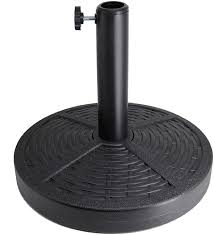 Make sure you have a heavy duty drill and wear appropriate safety equipment in the process. Amazon Com Sfozstra 26 5 Lbs Patio Umbrella Base Concrete Umbrella Base Market Umbrella Stand Black Patio Lawn Garden