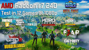 Amd radeon r6 (kaveri) the amd radeon r6 (kaveri) is an integrated directx 12 graphics card found on a number of amd kaveri apus.the gpu offers 384 shaders and 6 compute cores (128 shaders / 2. Amd Radeon R7 240 Test In 12 Games At 1080p Youtube