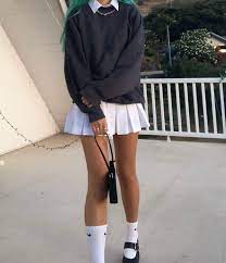 Select styles from fashion activewear, fitness and workout leggings, set the trend wherever you go. á´á´á´á´ á´¡á´á´á´ÊÊ Skirt Outfits Aesthetic Tennis Skirt Outfit White Tennis Skirt