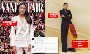 Follow vice's resident beleaguered meme correspondent peter slattery on twitter. Aoc Says She Didnt Keep Pricy Designer Clothes From Vanity Fair Shoot As She Slams Criticism Daily Mail Online