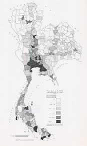 Thailand Concentration Of Chinese 1947 In 2020 Thailand Map Chinese