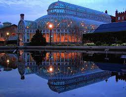 Palm House Glow Garden Theme Wedding Botanical Gardens Lily Pond