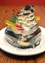 Dirt Pudding House Made Vanilla Pudding With Chocolate Cookie Crumble Gummy Worms House Made Whipped Cream Ch Best Breakfast Making Whipped Cream Cafe Menu