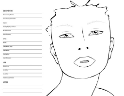 Beautynewbie Com 10 Blank Face Chart Templates Male Face