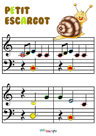 Decouvrez Notre Partition Aux Couleurs De L Automne Notre Partition De Piano Pour Enfant Petit Escargot Fai Piano Pour Enfant Petit Escargot Partition Piano