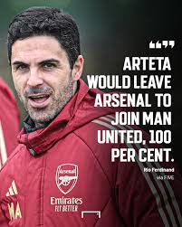 Rio Ferdinand has claimed that Mikel Arteta would leave Arsenal if  Manchester United came calling 😯 Speaking
