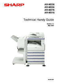 Download the latest version of the sharp mx m260 driver for your computer's operating system. Sharp Ar M276 Serv Man34 Technical Bulletin Free Download Change Of Cleaning Blade