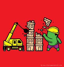 Part Time Job 018 Construction Funny Illustration Part Time Jobs Cute Comics