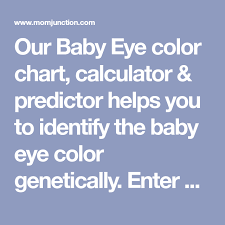 Baby Eye Color Calculator Chart And Predictor Book Lovers