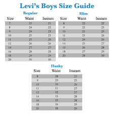 ladies levi jeans size guide