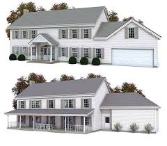 American traditional colonial style house. Large Colonial Style House Designed To Large Family Who Value Traditional Look And Shapes Classical House House Plans Classical House Design