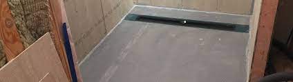 Seriously, if you've got water getting under all that tile and cement and pvc lining you've got bigger issues than a little preslope. Linear Drain Showerslope Kbrs Shower Systems