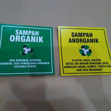 Sampah organik dan sampah anorganik bedanya apa sih? Jual Stiker Sampah Organik Dan Non Organik Kota Mojokerto Bebycare Tokopedia