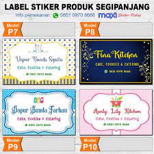 Judul atau nama produk, penjelasan, serta adanya kalimat himbauan untuk menindaklanjuti sebuah penawaran harus terdapat dalam sebuah iklan. Jual Sticker Label Stiker Produk Kemasan Packaging Makanan Kue Cake Minuman Usaha Katering Kuliner Di Lapak Maxi Stiker Onlineshop Bukalapak