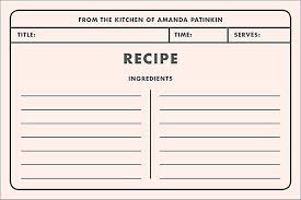 Memo Custom Recipe Card Paper Source Recipe Cards Custom Recipe Printable Recipe Cards