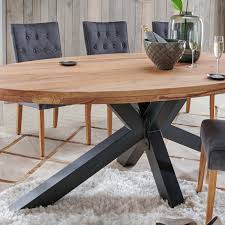 Sicherlich ist dies kein billiges projekt. Esstisch Star 240 X 120 Cm Oval In Eiche Massiv Metall Mobel Ideal