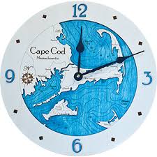 Nautical Chart Art Clock