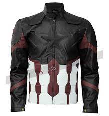 Avengers Infinity War Captain America Steve Rogers Costume Leather Jacket Steve Rogers Leather Jacket Captain America