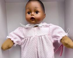 Madame Alexander African American Soft Body Play Doll Baby HUGGUMS With  Pink Check Outfit 12", 2004, Old Stock New in Box