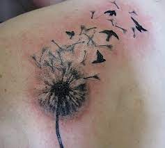 Dandelion Tattoo Minus The Birds Dandelion Tattoo Dandelion Tattoo Design Family Tree Tattoo