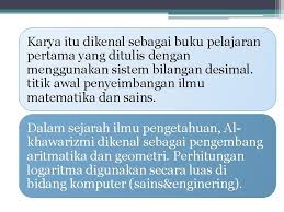 Isi kandungan kelahiran pendidikan karya penemuan kesimpulan rujukan. Al Khawarizmi Sumbangan