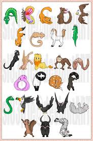 Vector Animal Alphabet By Sl33p1e On Deviantart Animal Alphabet Letters Animal Alphabet Lettering Alphabet