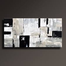 Black And White Contemporary Artwork Abstract Painting Black White Gray Cappuccino Painting Large Modern Wall Art Original Conte Contemporary Abstract Modern Art Large Canvas Art Abstract Painting
