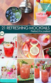 21 Mocktail Recipes Perfect For Baby Showers Easy Mocktail Recipes Mocktail Recipe Mocktails