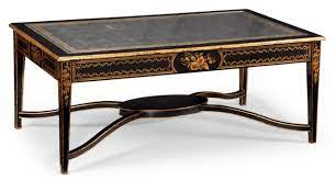 Not available for pickup and same day delivery. Coffee Tables High Furniture Gilded Coffee Table With Tapering Legs And A Fine Stretcher