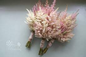 Astilbe Bridesmaids Bouquets Pink Wedding Flowers Astilbe Bouquet Bridesmaid Bouquet