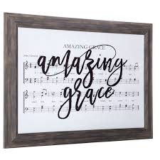 Amazing Grace Framed Wall Decor Hobby Lobby 1474923 In 2020 Frame Wall Decor Frames On Wall Music Wall Decor