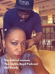 Behind scenes of The Jackie Boyd Podcast