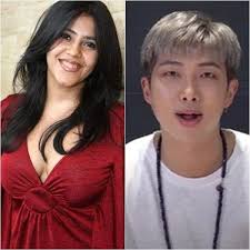 Namjoon walked into his cramped studio and found a person who was decidedly a lot smaller and prettier than any of his members curled up on the couch, fast asleep. Bts Ekta Kapoor Thanks Rm Aka Kim Namjoon For Identifying With Humdard Song From Ek Villain Twitter Tells Her It S Not What You Re Thinking
