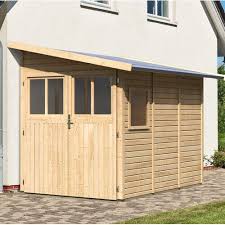 178 Cm X 265 Cm Gerateschuppen Wandlitz Aus Massivholz Karibu Paneelfarbe Beige Gartenhaus Garten Gerateschuppen Schuppen Selber Bauen