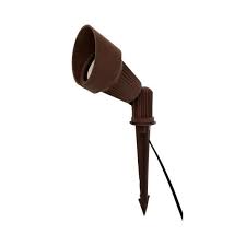 Best Pro Lighting Low Voltage Bronze Outdoor Landscape Directional Fiberglass Bullet Spot Light Bpl104 Brz The Home Depot