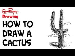 When it comes to cacti, it's mostly blood and tears. How To Draw A Cactus Shoo Rayner Everyone Can Draw