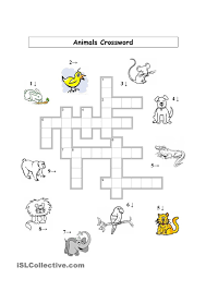 Animals Crossword Basic Crossword Basic Animals