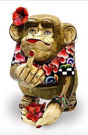Select from premium middle finger of the highest quality. Affe Figur Middle Finger Affe Figuren Und Skulpturen Flowerfeldt