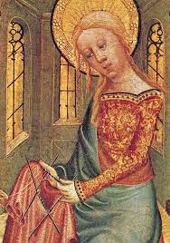 Muscle tone or residual muscle tension, a partial contraction of the muscles The Knitting Madonna By Bertram Of Minden Visit Of The Angel From The Buxtehude Altar Germany 1400 10 Knitting Knit Art Knitting Group