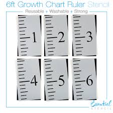 6ft Growth Chart Ruler Stencil
