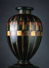 Art Deco Vase Metal Dore Et Laque Collection Yves Saint Laurent Et Pierre Berge Jean Dunand 1925 Art Deco Vases Art Deco Movement Art Deco Furniture