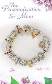 Every month of the year has its own traditional birthstone. Forever In A Mother S Heart Personalized Birthstone Bracelet Birthstone Bracelets Bracelet Gift Bracelets
