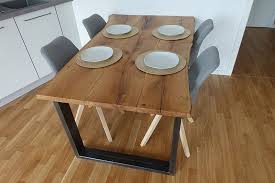 Esstisch Selber Bauen Aus Holzbohlen Diy Esstisch Careelite Diy Esstisch Holztisch Selber Bauen Tisch Selber Bauen