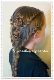 Lace Braid Rose Hairstyle For Long Hair Braided Rose Hairstyle Hair Styles Braided Hairstyles